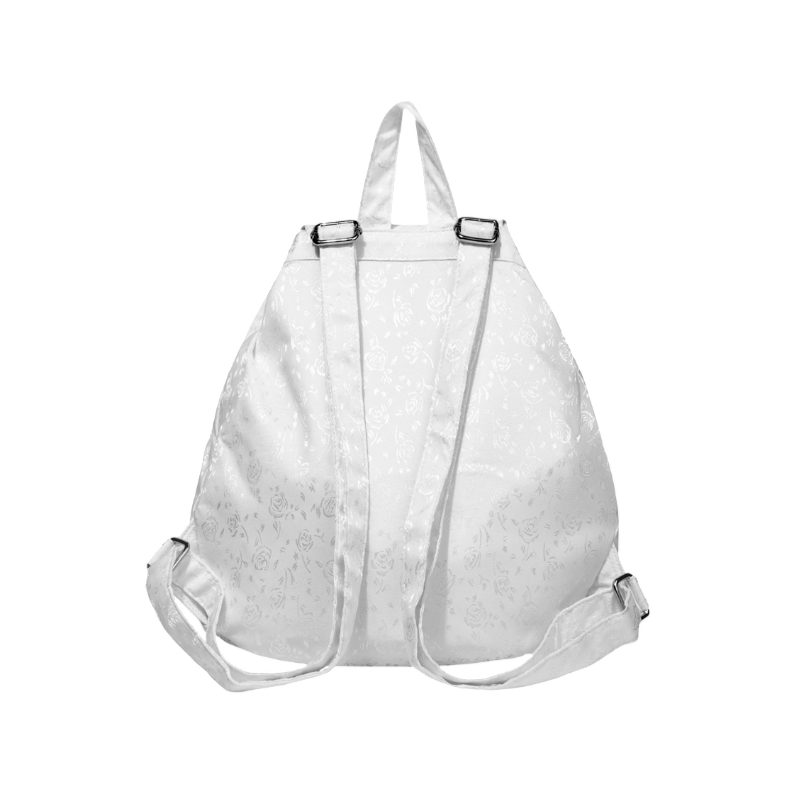 팬시 클럽 새틴 아일렛 백팩 화이트(Fancy Club Satin Eyelet Backpack White) - 3