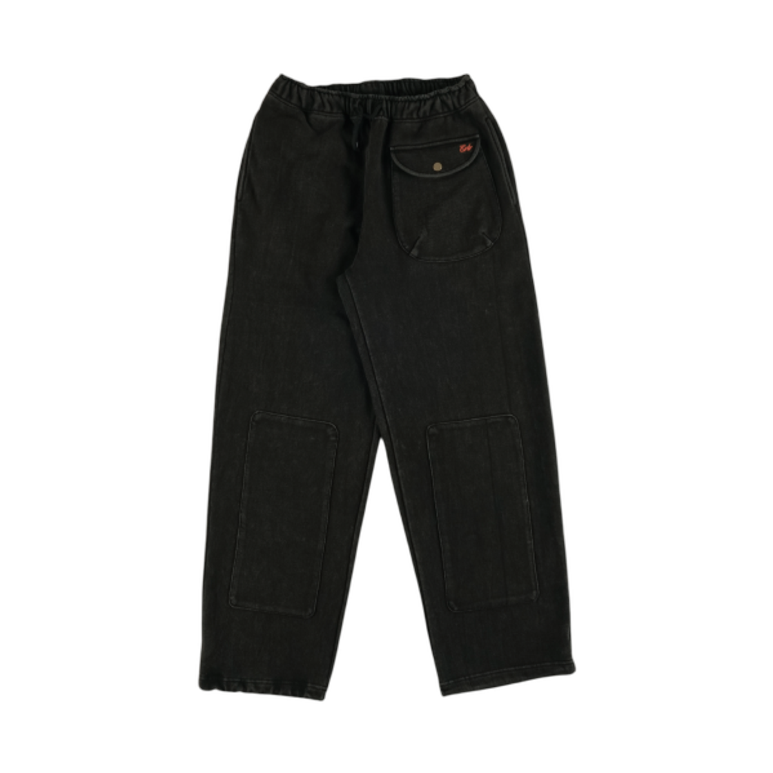 이알티알 더블 니 포켓 조거 팬츠 블랙(ERTR Double Knee Pocket Jogger Pants Black) - 1