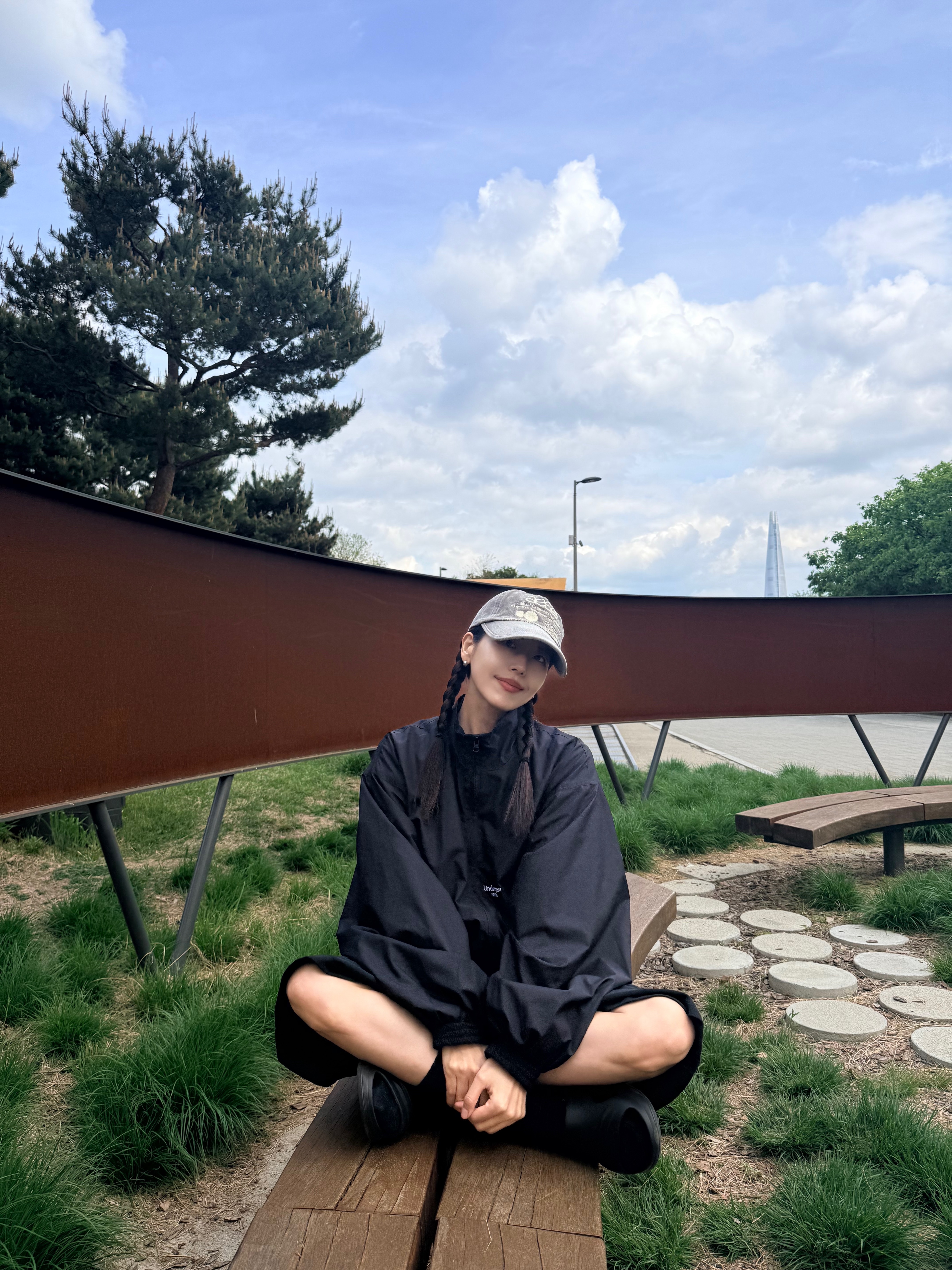 [예약 배송] AEAE Web Logo Washed 5 Pannel Ball Cap Brown, Undermycar Mu.24 Anti Fxxking Logo Play Crop Zip-up Jacket Black 착용 스타일 - 5