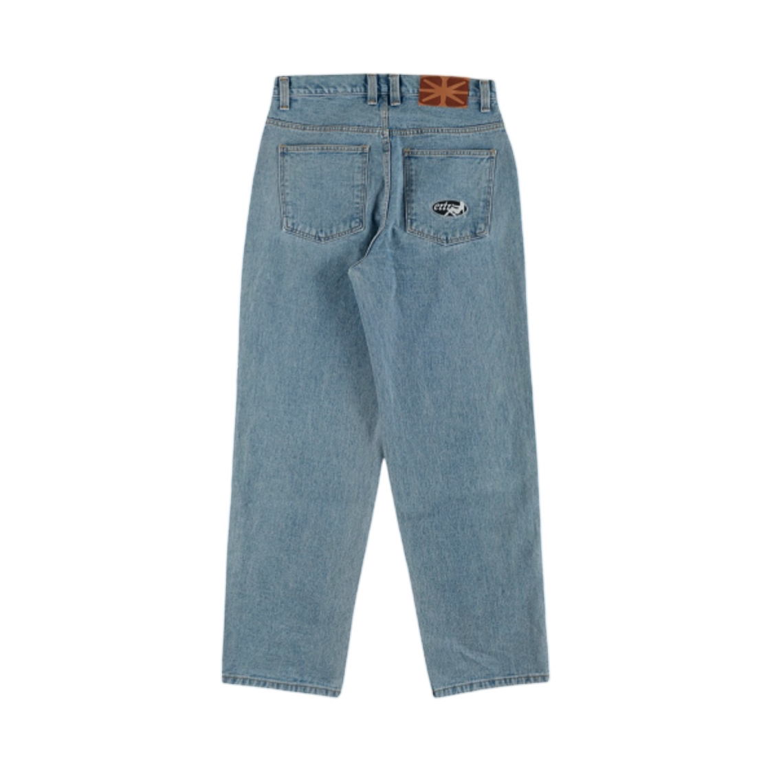 (W) 이알티알 보곤 떰즈 업 데님 팬츠 라이트 블루((W) ERTR Vogon Thumbs Up Denim Pants Light Blue) - 2