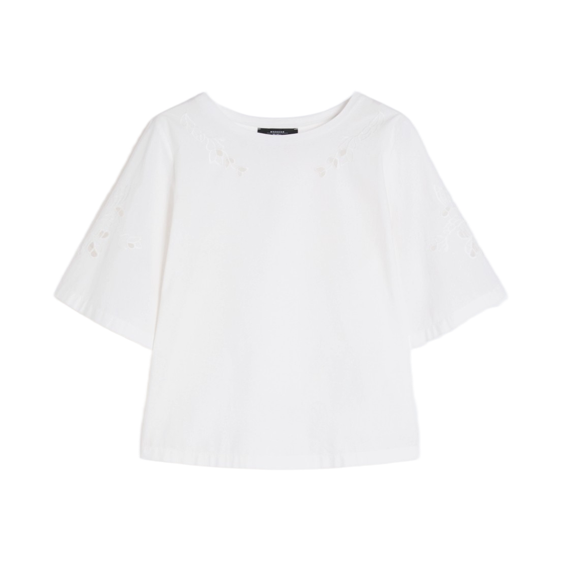 (W) 위켄드 막스마라 타르가 코튼 탑 화이트((W) Weekend Max Mara Targa Cotton Top White)