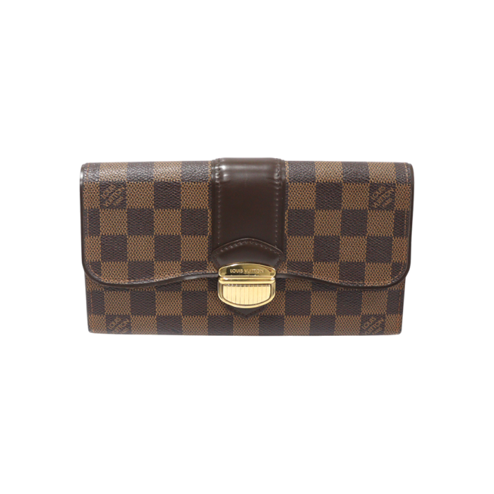 ITLCQFJC7KW9 Louis Vuitton N61747 Damier Ebene Sistina Wallet