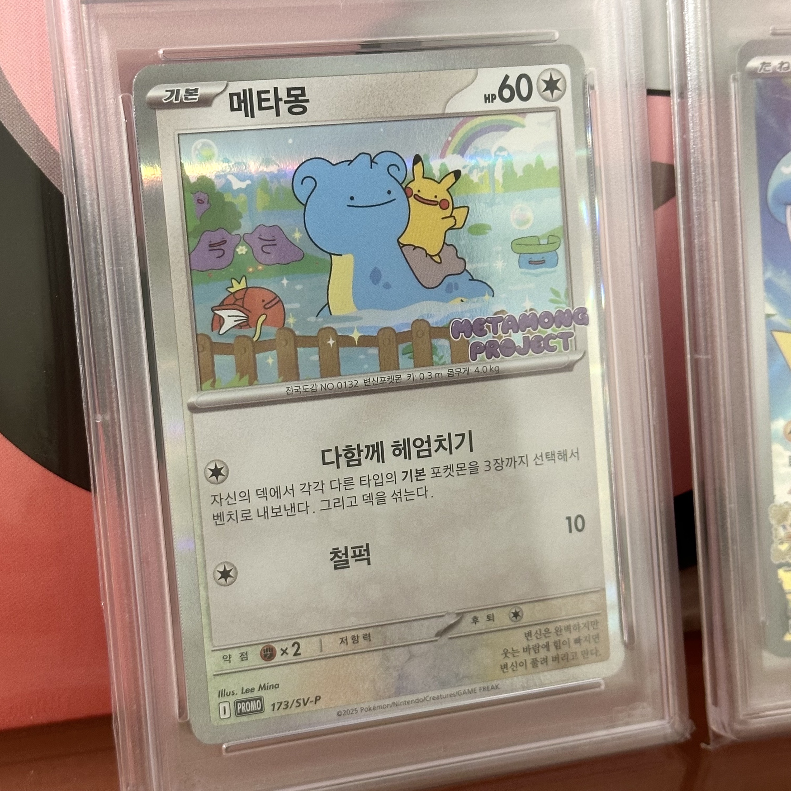 Pokemon TCG Pikachu P Scarlet & Violet Promos (Japanese Ver.), Pokemon TCG Ditto's Time Capsule Promo Card Ditto 착용 스타일 - 2