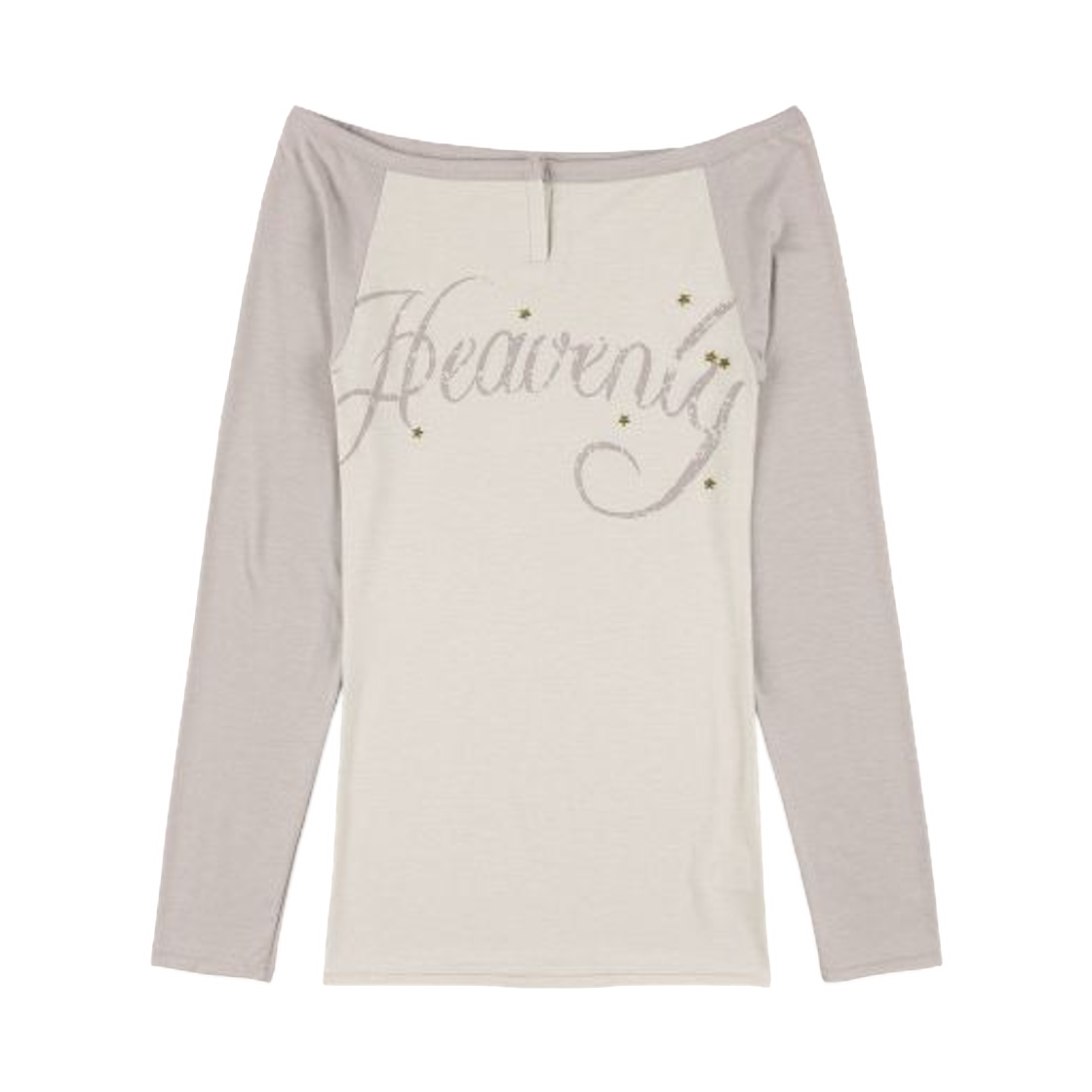 (W) 팬시 클럽 헤븐리 오프숄더 롱슬리브 베이지((W) Fancy Club Heavenly Off Shoulder Long Sleeve Beige)