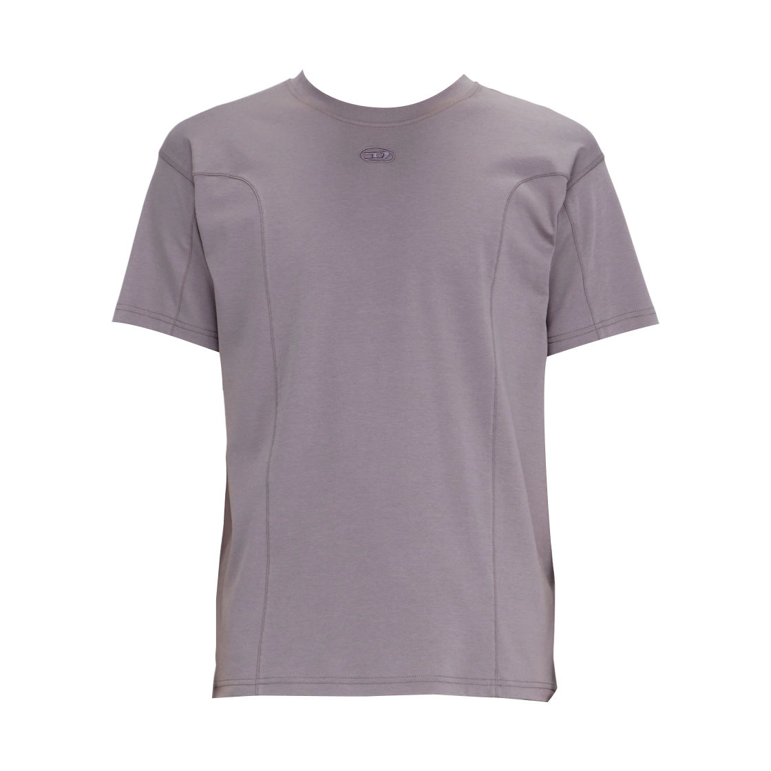 A195240AIJU-96I Diesel T-Shirt with Solid Color Panels Violet