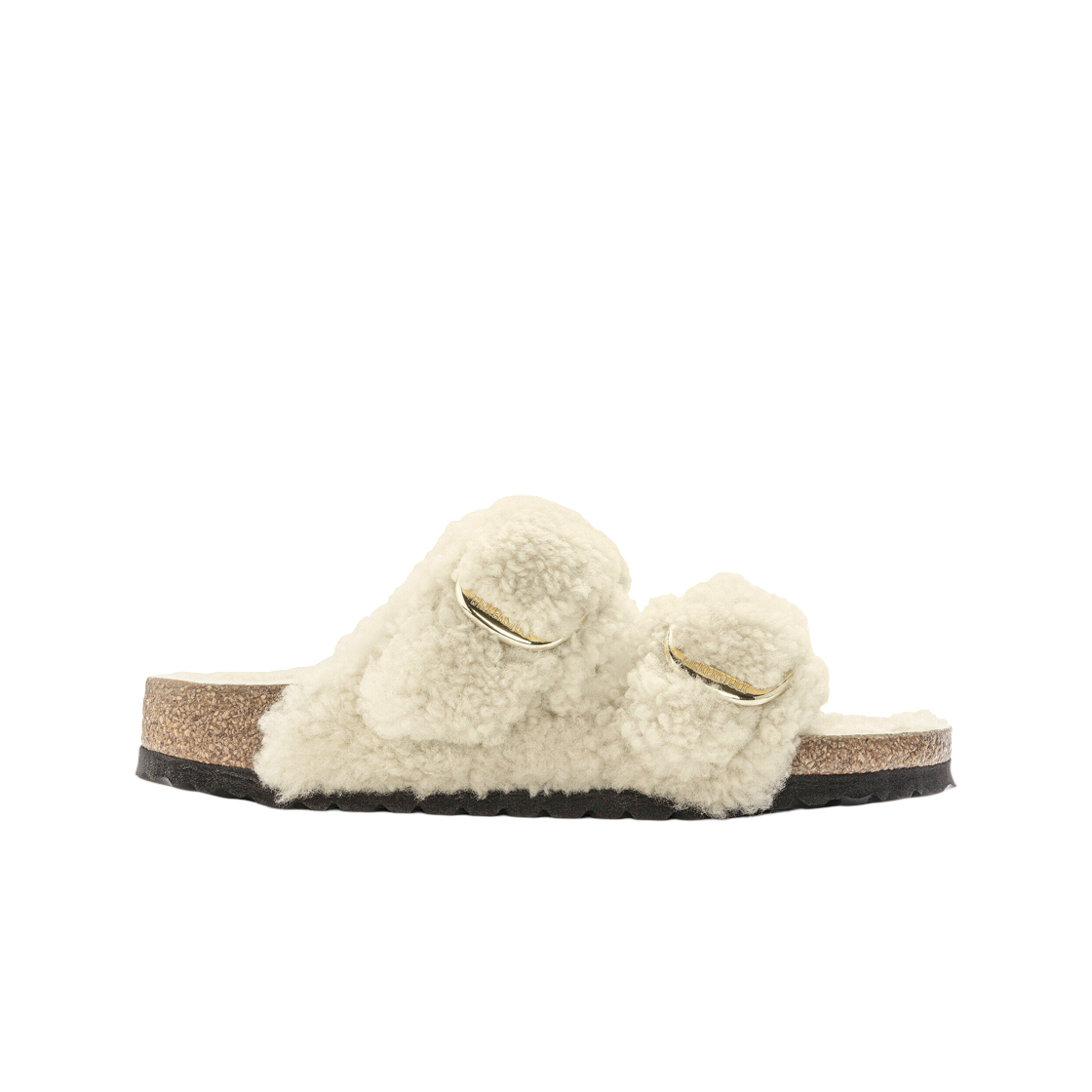 1023130 Birkenstock Arizona Big Buckle Teddy Eggshell - Regular