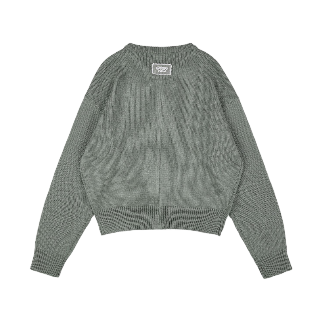 (W) 팬시 클럽 스웨일리 니트 가디건 그레이((W) Fancy Club Swally Knit Cardigan Gray) - 2