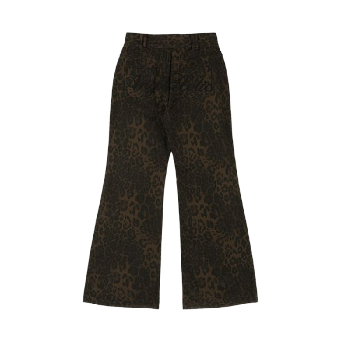(W) 팬시 클럽 레오파드 부츠컷 팬츠 브라운((W) Fancy Club Leopard Bootcut Pants Brown) - 2