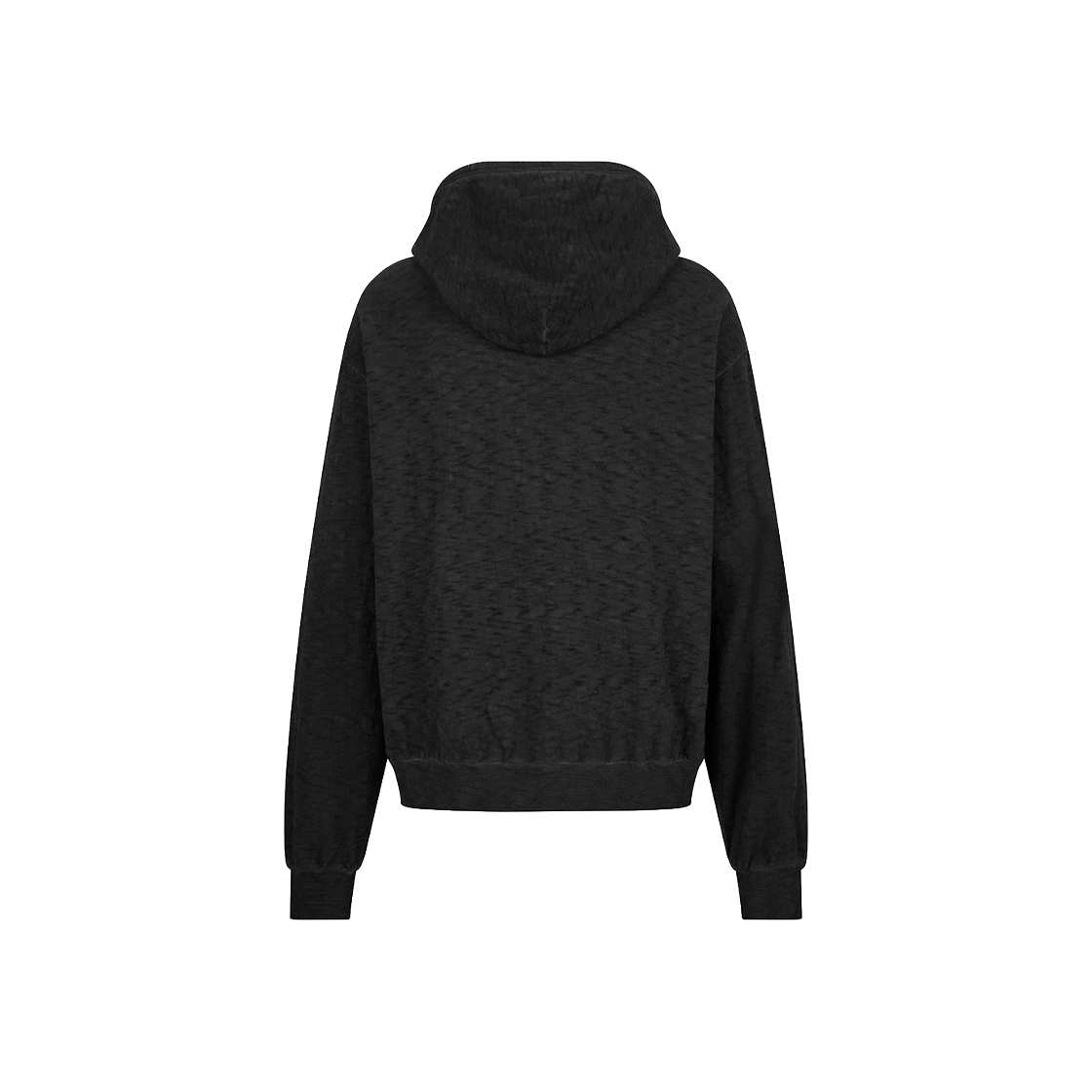 엔드릭스 서페이스 슬럽 다이드 익스포즈드 집업 후디 블랙(EDLIX Surface Slub Dyed Exposed-Zip Up Hoodie Black) - 2