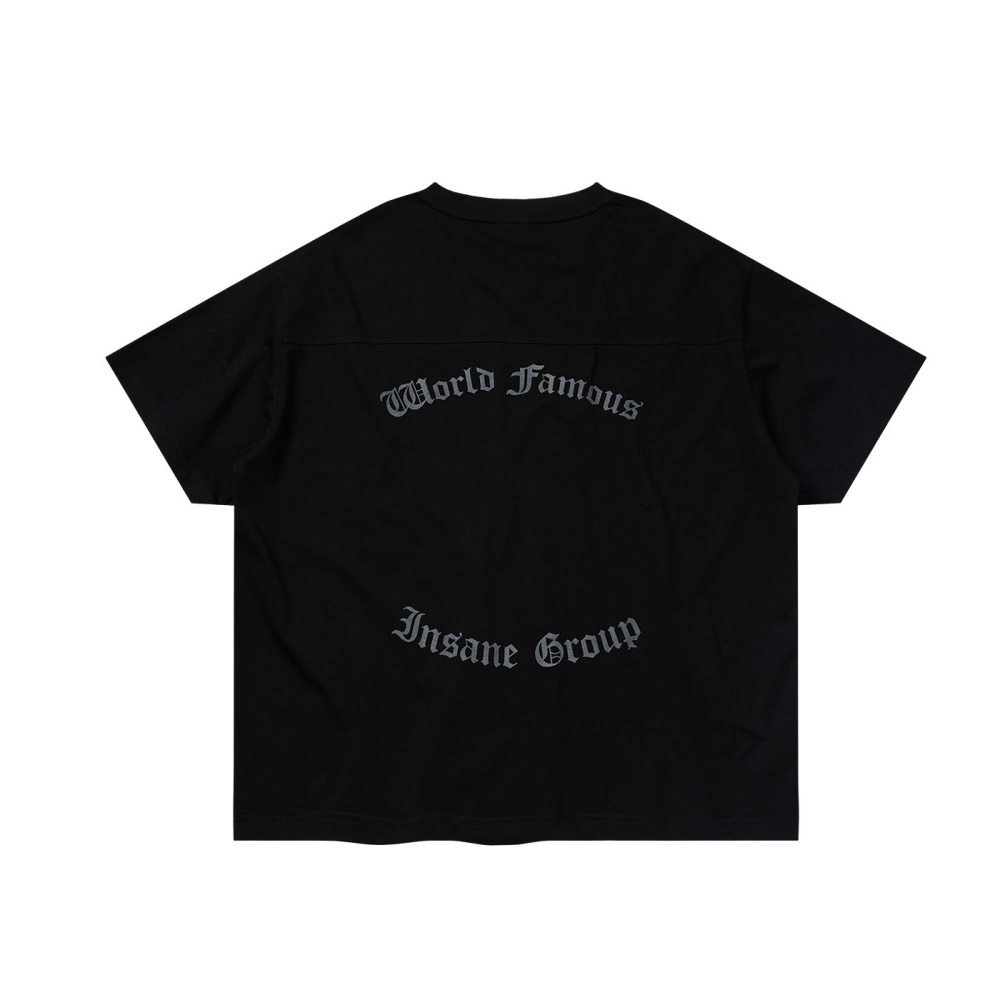 인세인개러지 그래픽 브이넥 티셔츠 - 블랙(INSANE GARAGE Graphic V-Neck T-Shirt_Black) - 2