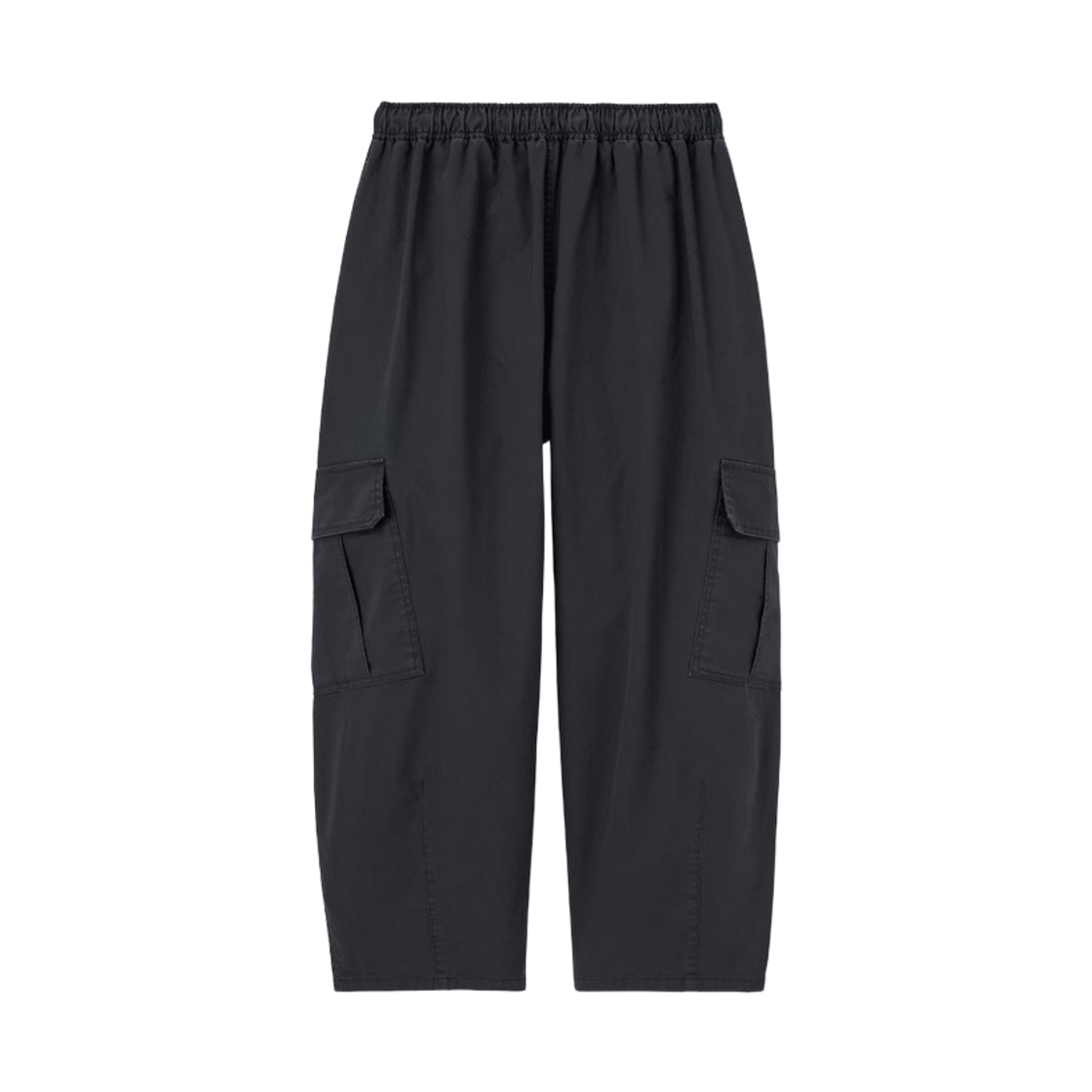 (W) GU 카고 배럴 앵클 팬츠 다크 그레이((W) GU Cargo Barrel Ankle Pants Dark Gray) - 2