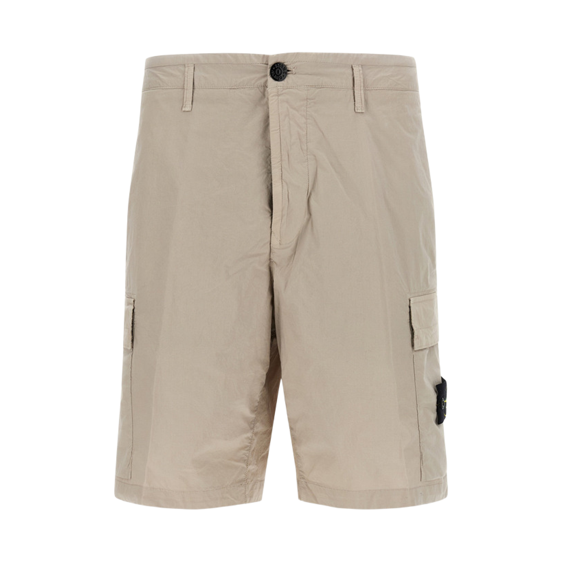 L1S15L1000-20S0003-V0061 Stone Island 100020 Stretch Cotton Tela Paracadute Cargo Shorts Pearl Grey - 26SS