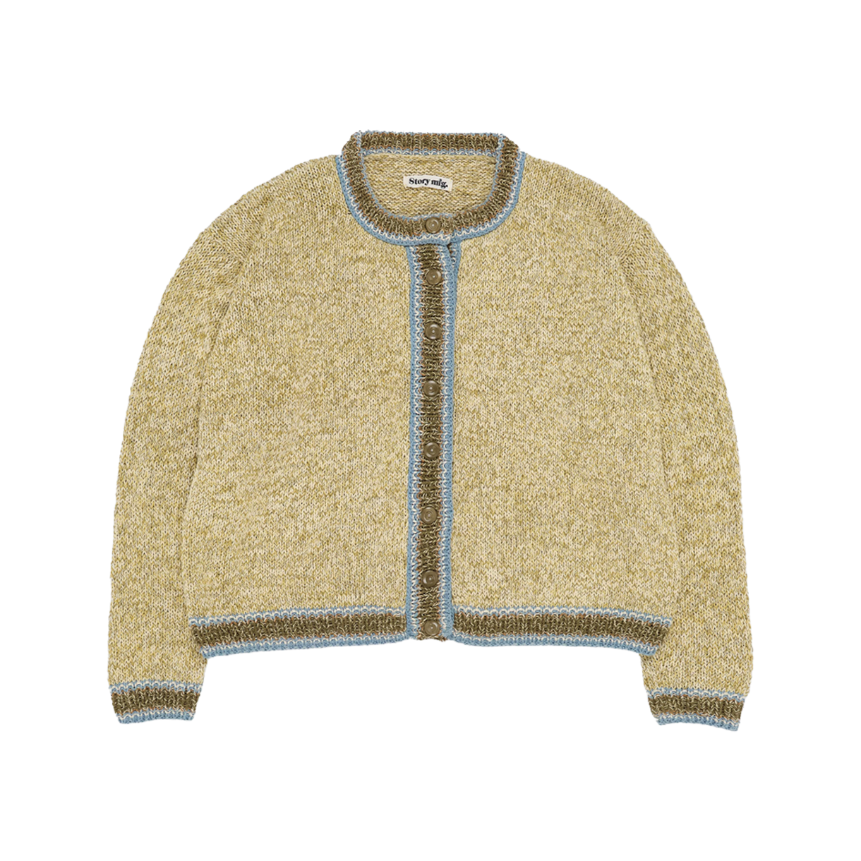 스토리 엠에프지 우먼 루트 가디건 켈프 - 26FW(Story mfg Women Root Cardigan Kelp - 26FW)