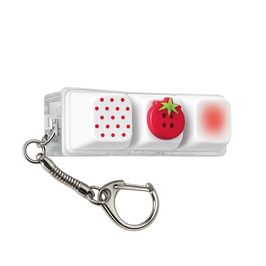 나인틴프라이데이 토마토 단추 키캡 키링 (3구)(NINETEENFRIDAY Tomato Button Keycap Charm (3 Button)) - 2