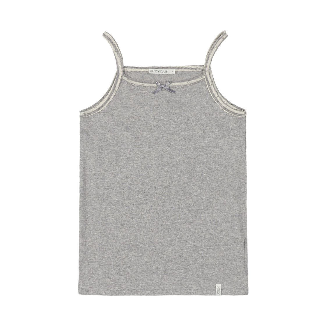 (W) 팬시 클럽 에어리 슬리브리스 그레이((W) Fancy Club Airy Sleeveless Gray) - 1