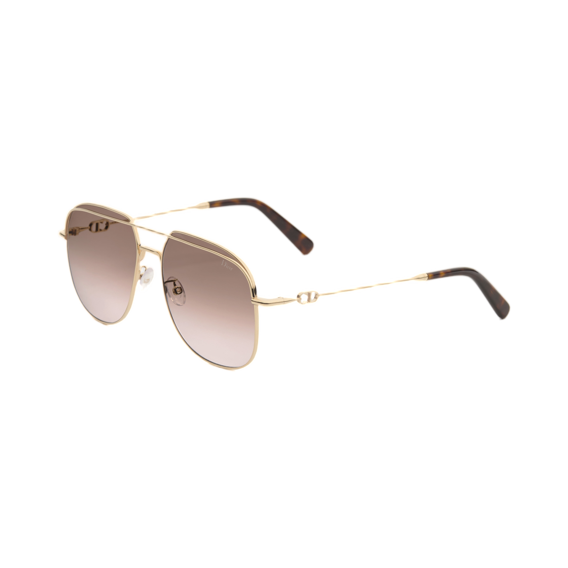 PTCDA1UXR-B0F1 (W) Dior Petit CD A1U Sunglasses Gradient Pilot Brown