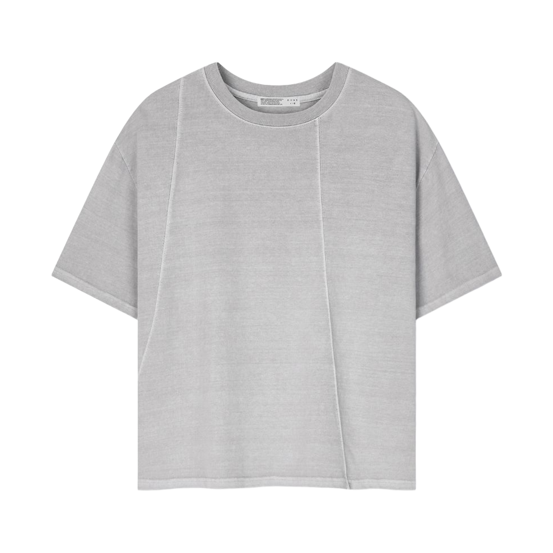 노운 워시드 크롭 티셔츠 그레이(noun Washed Crop T-Shirts Gray)