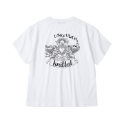 Knitted Heavenly Burning Heart T-Shirts White