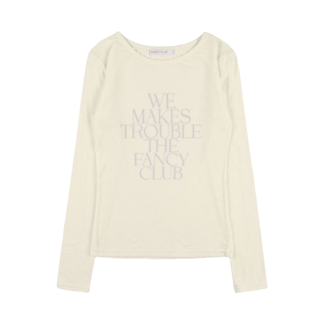 (W) 팬시 클럽 위 메이크 트러블 롱슬리브 버터((W) Fancy Club We Make Trouble Long Sleeve Butter)