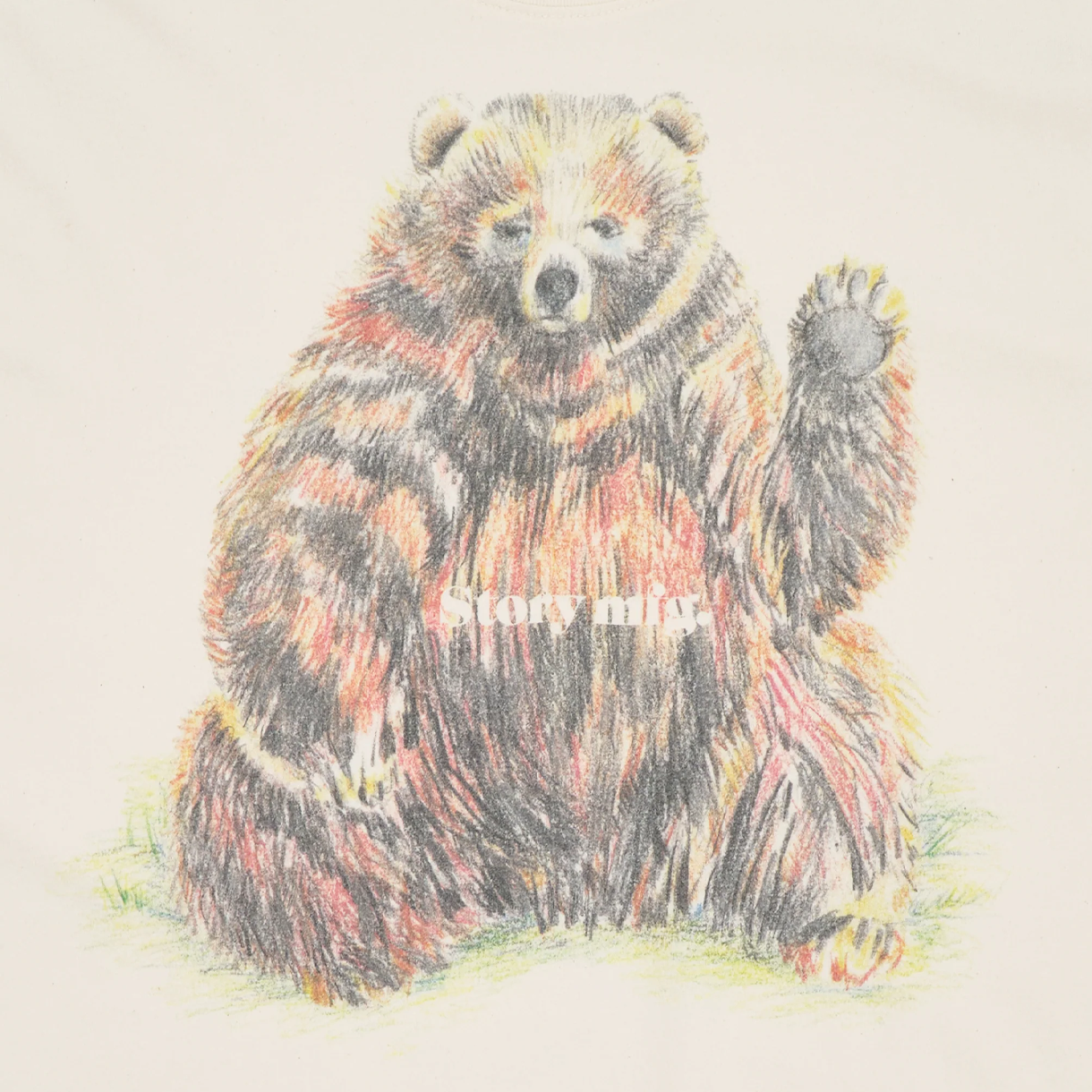 스토리 엠에프지 우먼 그레이트풀 티 숏슬리브 베어 - 26FW(Story mfg Women Grateful Tee SS Bear - 26FW) - 3