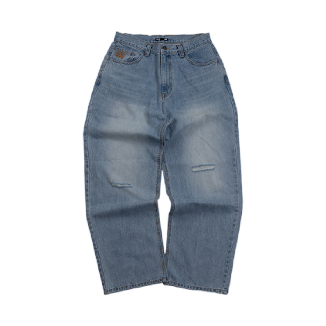 이알티알 레터 데님 팬츠 라이트 블루(ERTR Letter Denim Pants Light Blue)