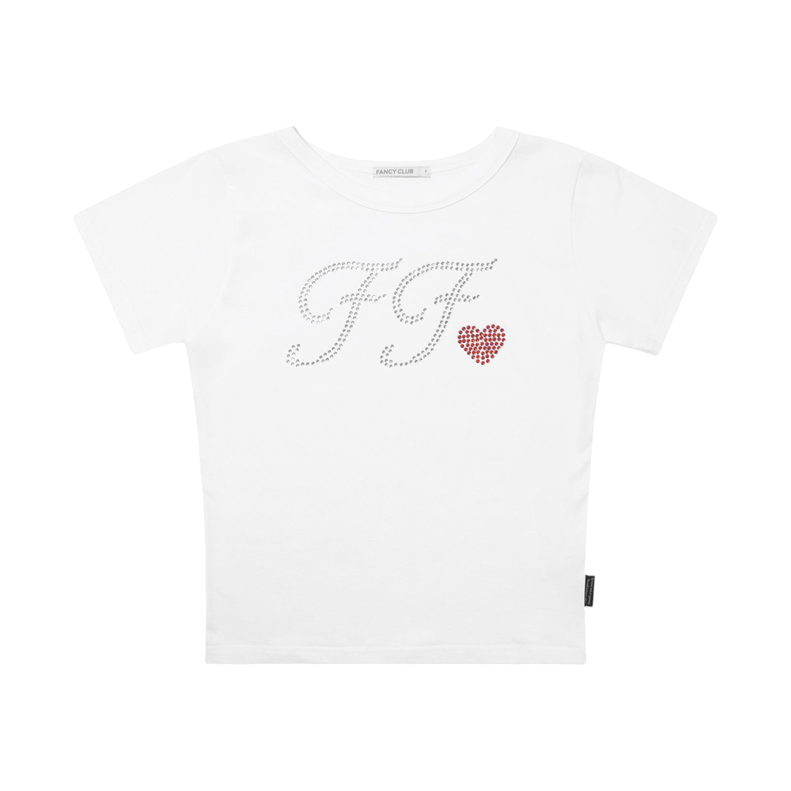 (W) 팬시 클럽 글린트 FF 티셔츠 화이트((W) Fancy Club Glint FF T-Shirt White) - 1