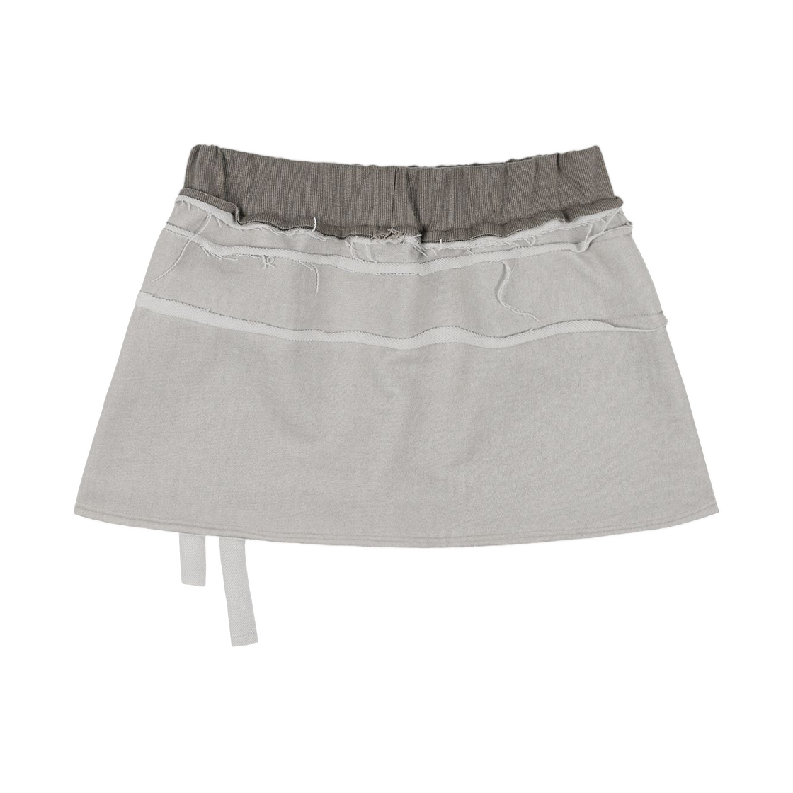 (W) 팬시 클럽 다이워시 타이 스커트 브라운((W) Fancy Club Die Wash Tie Skirt Brown) - 2