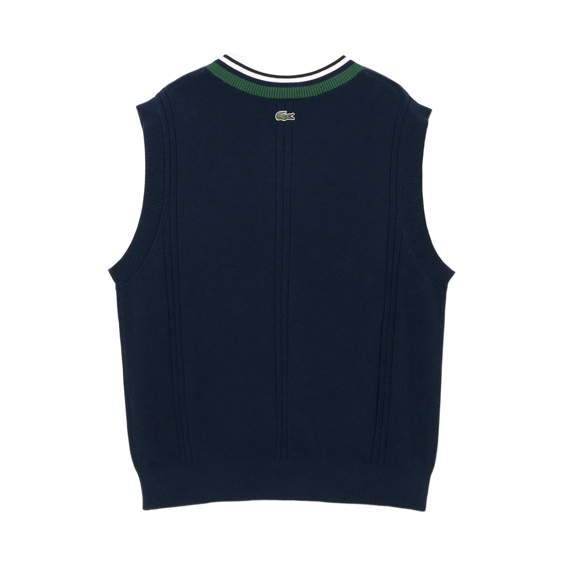 빔즈 x 라코스테 가디건 니트 베스트 마린(Beams x Lacoste Cardigan Knit Vest Marine) - 2