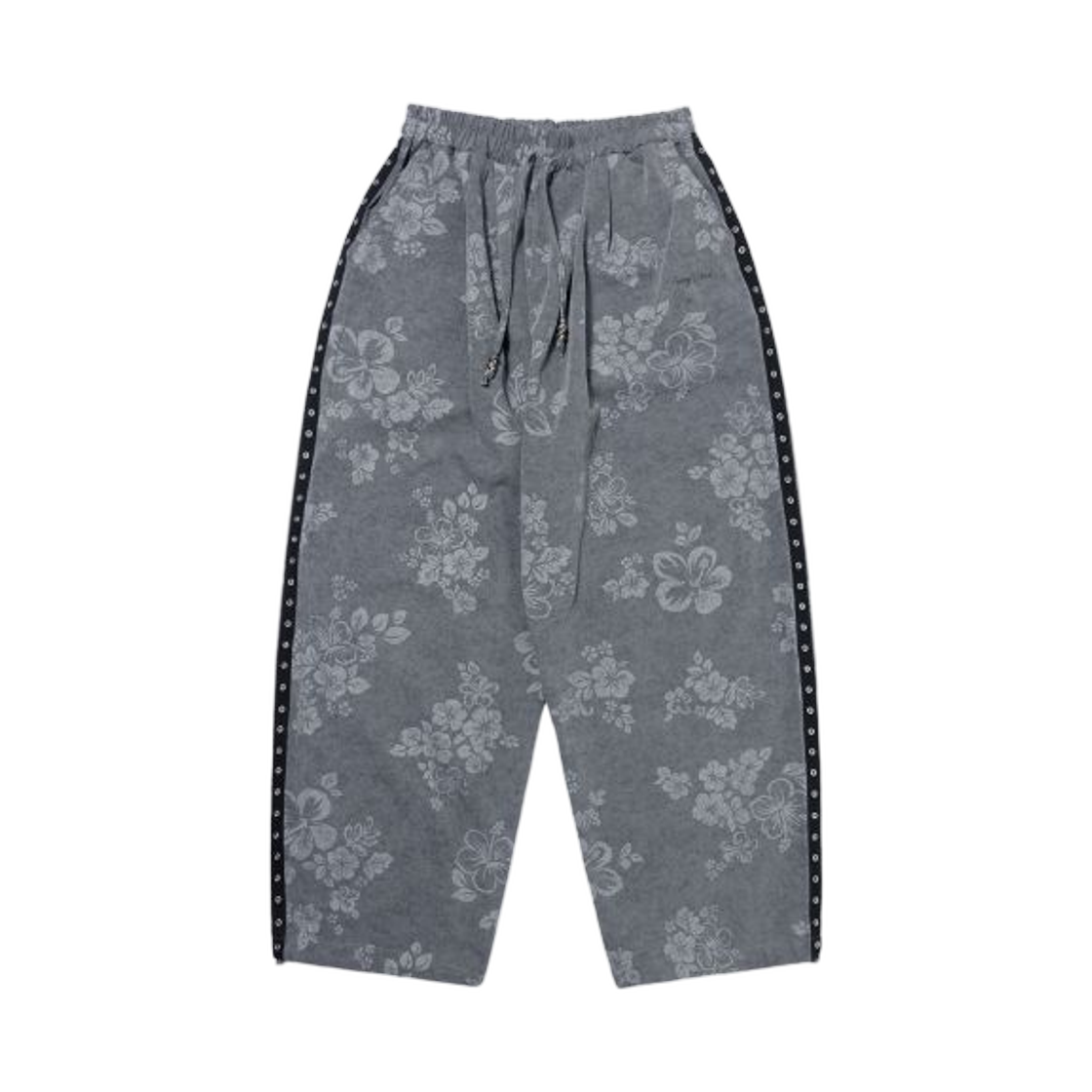 (W) 팬시 클럽 플라워 트랙 팬츠 차콜((W) Fancy Club Flower Track Pants Charcoal)