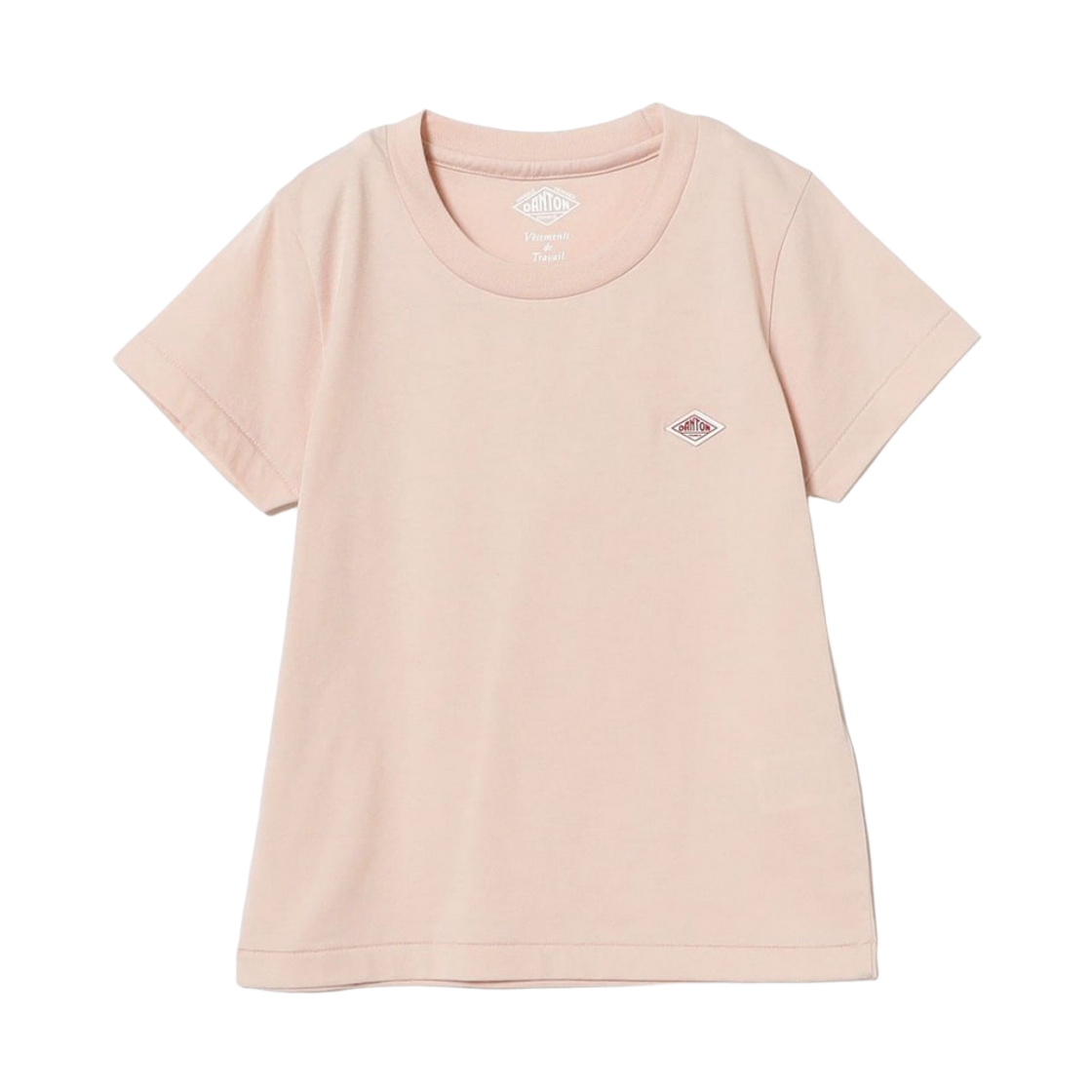 (키즈) 단톤 플레인 티셔츠 라이트 핑크((Kids) Danton Plain T-Shirt Light Pink)