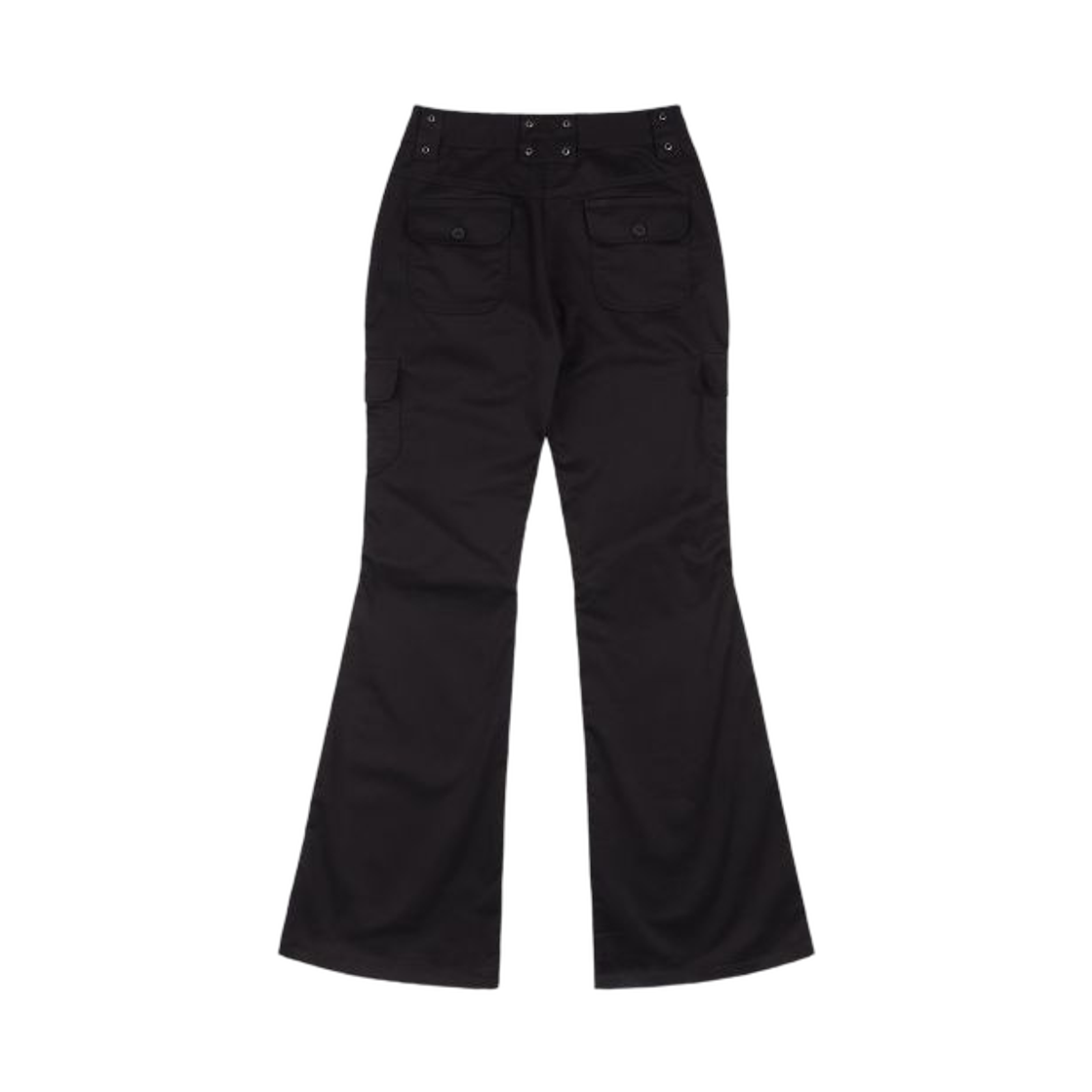 (W) 팬시 클럽 카고 핀턱 부츠컷 팬츠 블랙((W) Fancy Club Cargo Pin Tuck Bootcut Pants Black)