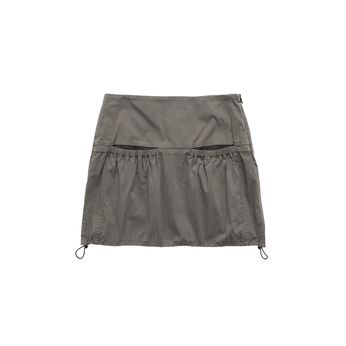 폴리테루 우먼 프론트 포켓 스커트 브라운(Polyteru Women Front Pocket Skirt Brown)