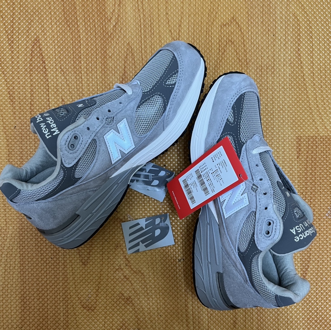 New Balance 993 Made in USA Grey - D Standard 착용 스타일
