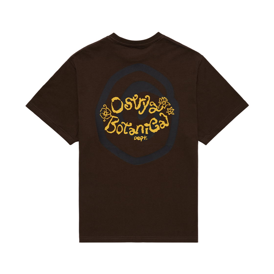 오스트리야 26SS 보태닉 뎁트 스탬프 티셔츠 엄버(OSTYRA 26SS Botanical Dept Stamp tee Umber)
