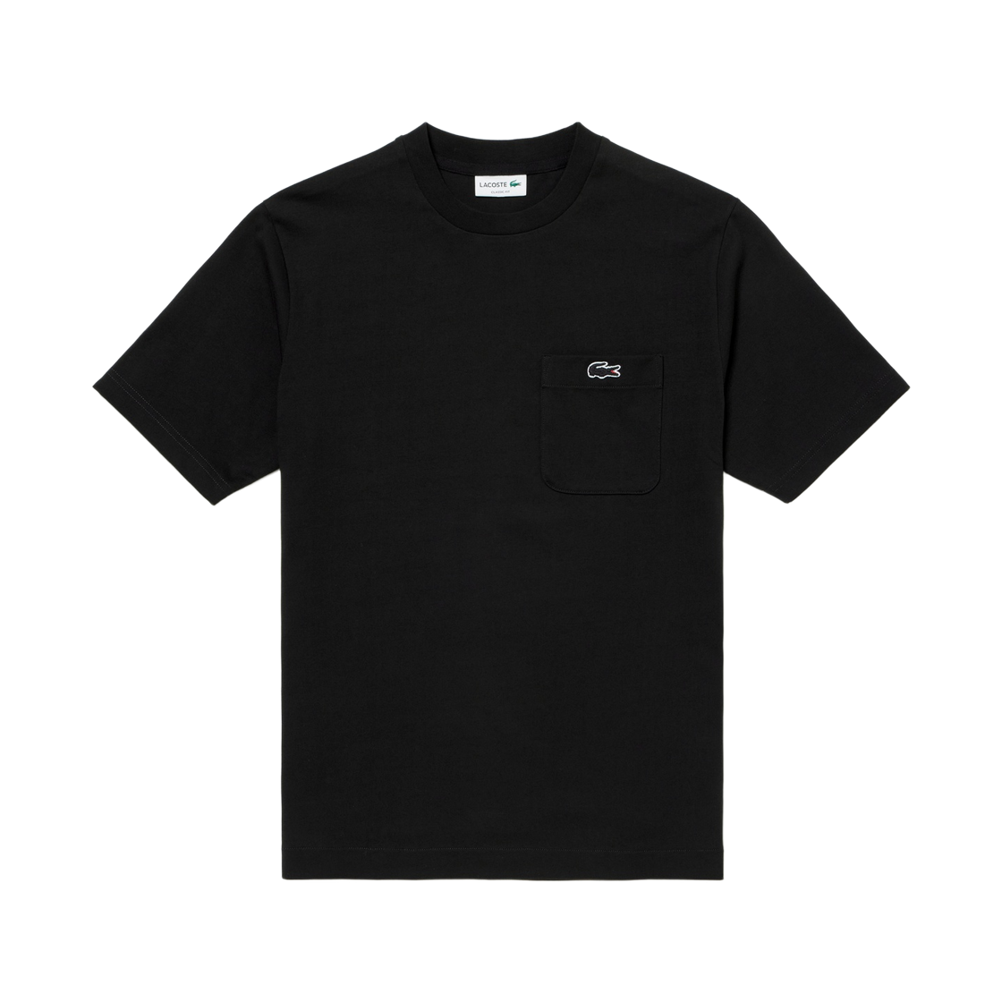 라코스테 아웃라인 클락 포켓 티셔츠 블랙(Lacoste Outline Clock Pocket T-Shirt Black) - 1
