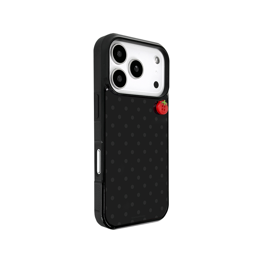 나인틴프라이데이 토마토 단추 패턴 맥세이프 에폭시 케이스 - 블랙 도트(NINETEENFRIDAY Tomato Button Pattern Magsafe Epoxy Case - black dot) - 3