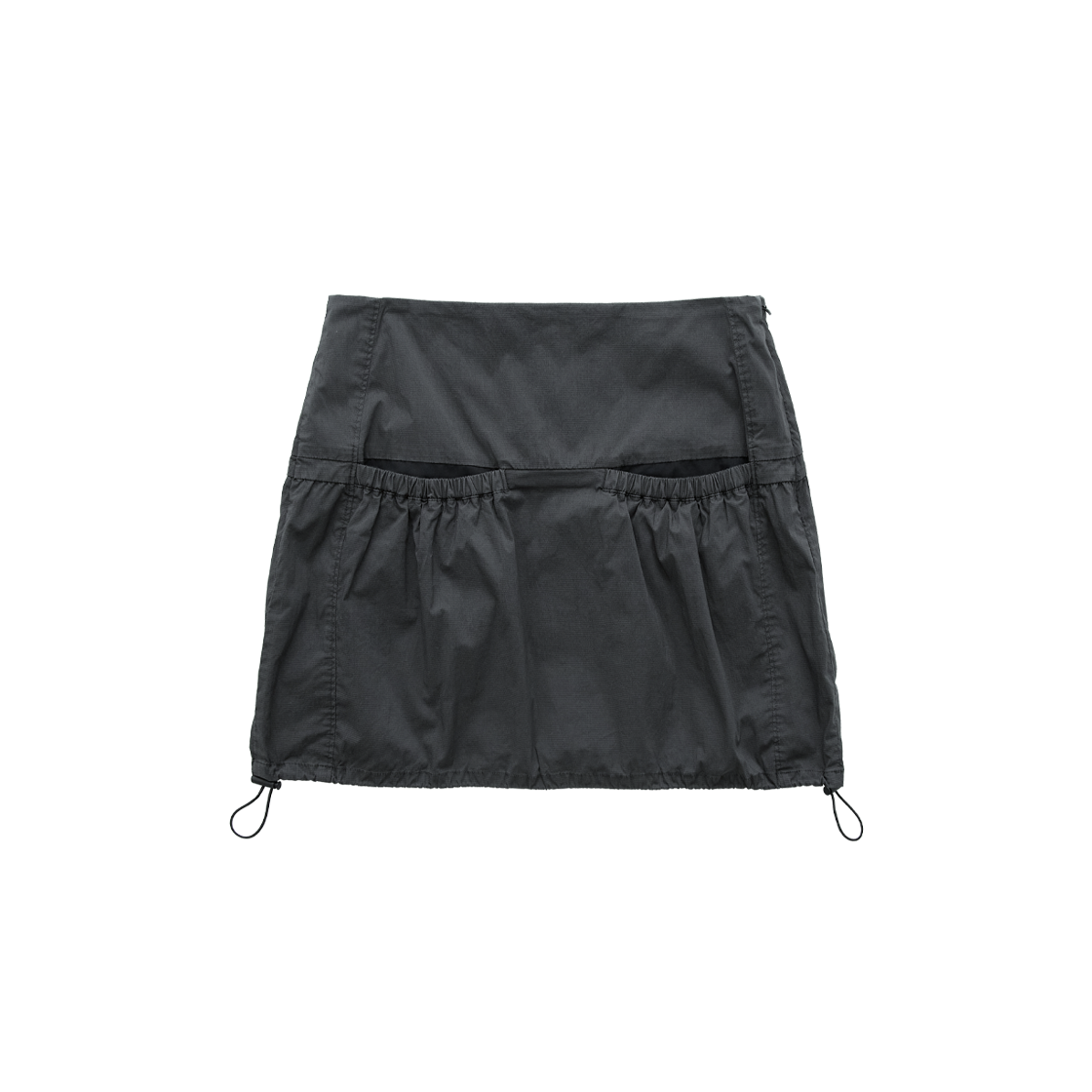 폴리테루 우먼 프론트 포켓 스커트 차콜(Polyteru Women Front Pocket Skirt Charcoal)