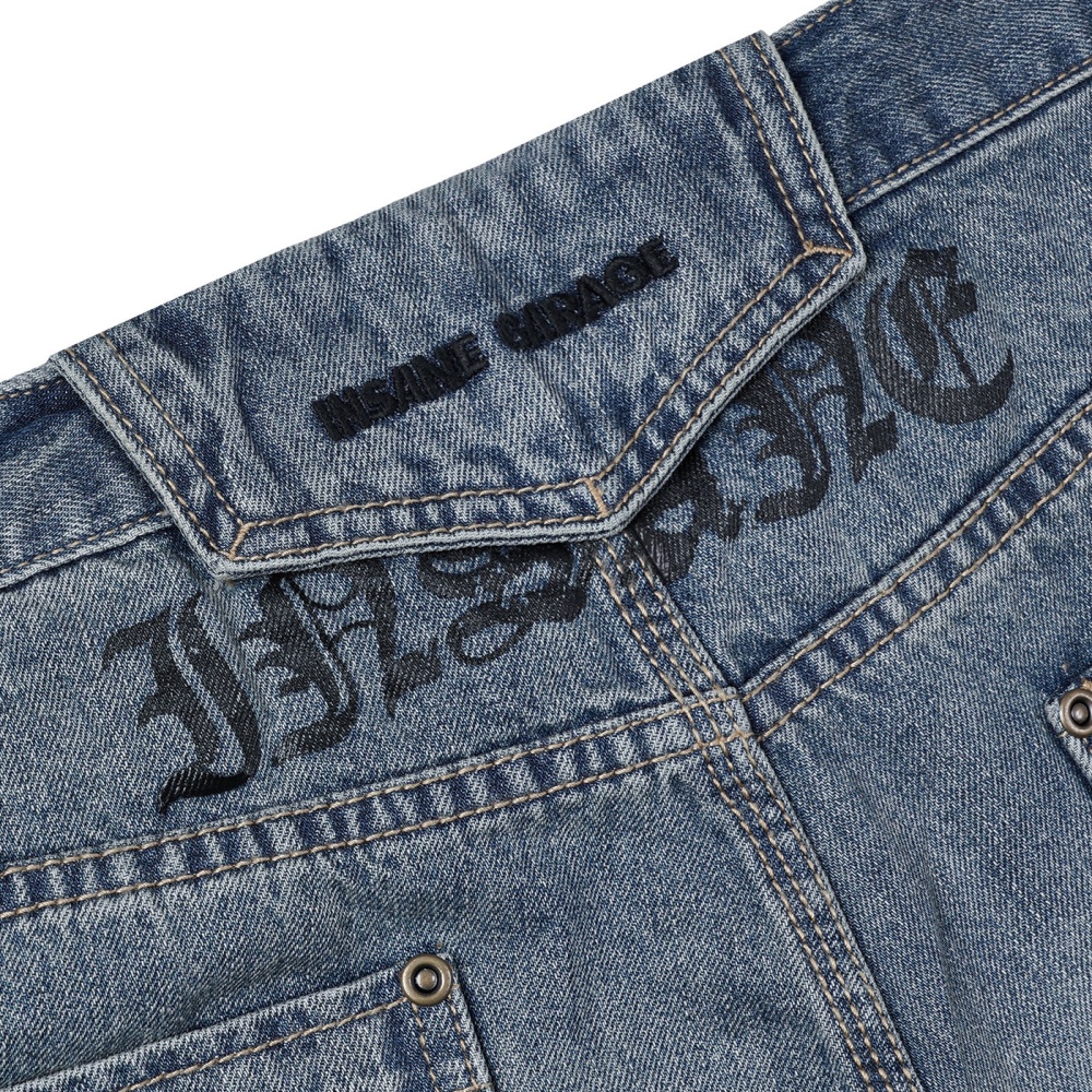 인세인개러지 데님 하프 팬츠 - 인디고(INSANE GARAGE Denim Half Pants_Indigo) - 5