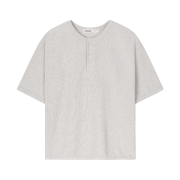 noun Henley Neck T-Shirts Oatmeal