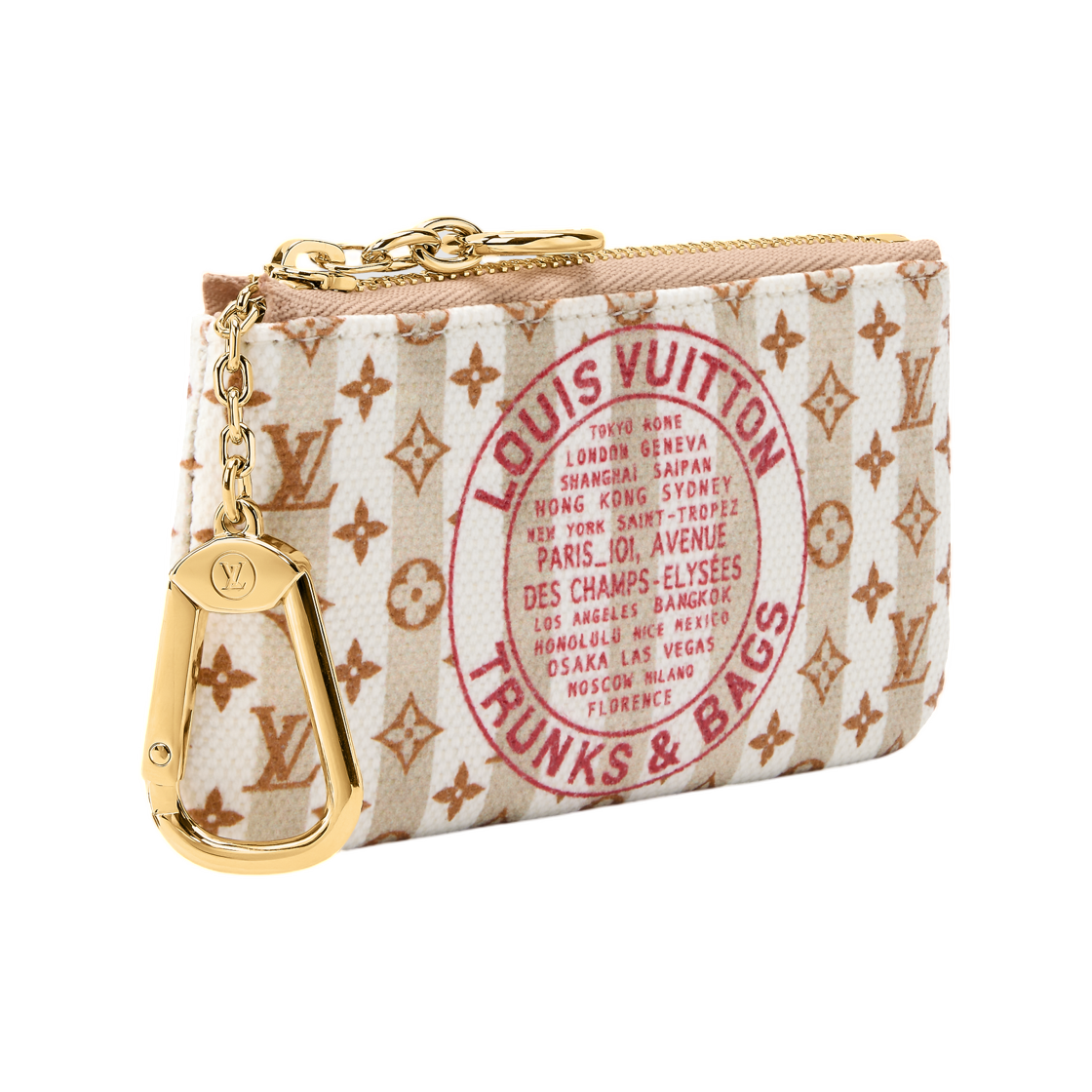 루이비통 키 파우치 LV 스탬프 누드 핑크(Louis Vuitton Key Pouch LV Stamp Nude Pink) - 2