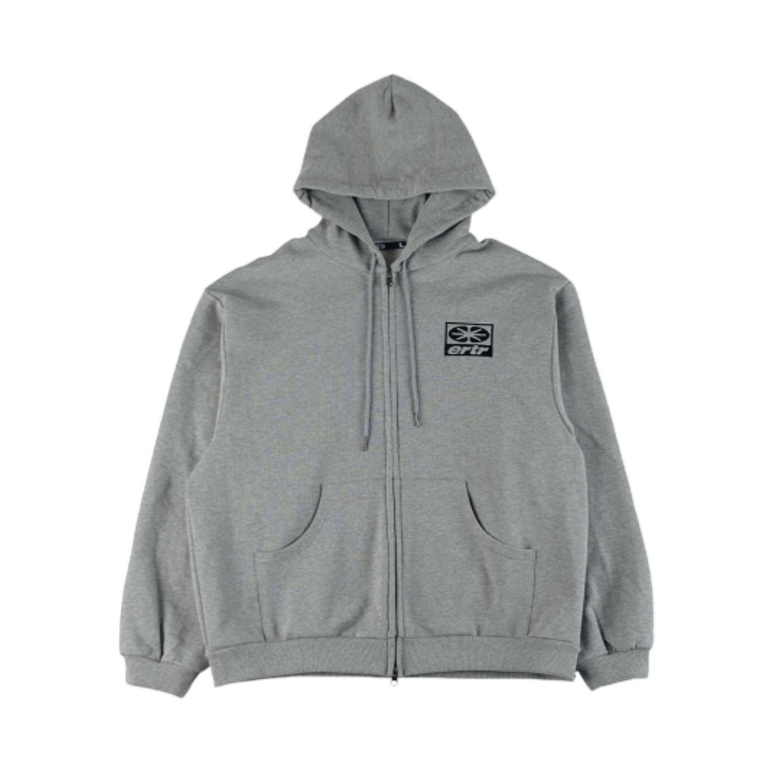 - ERTR Essential Training Hoodie Zip Up Melange Grey