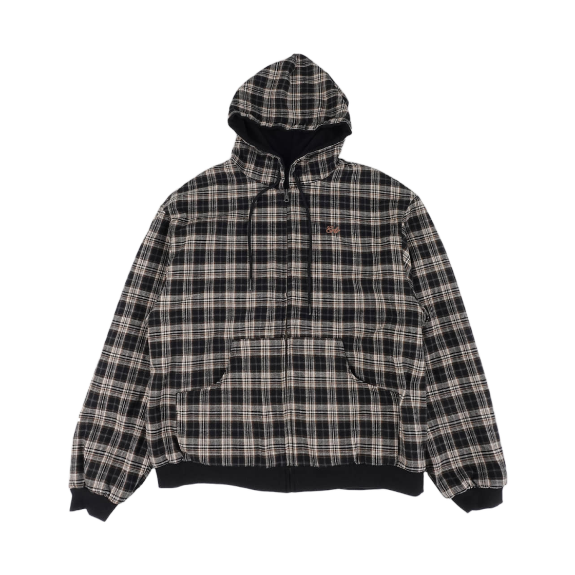 이알티알 리버시블 체크 후드 집업 블랙(ERTR Reversible Check Hoodie Zip Up Black) - 2