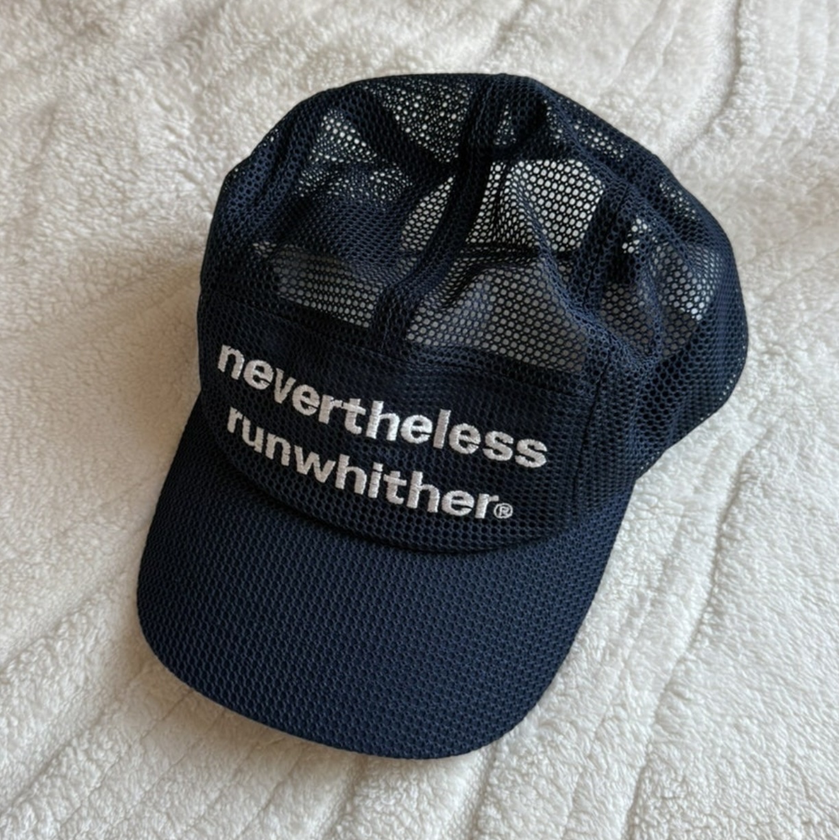 [KREAM 단독] runwhither Mesh Cap Black 착용 스타일