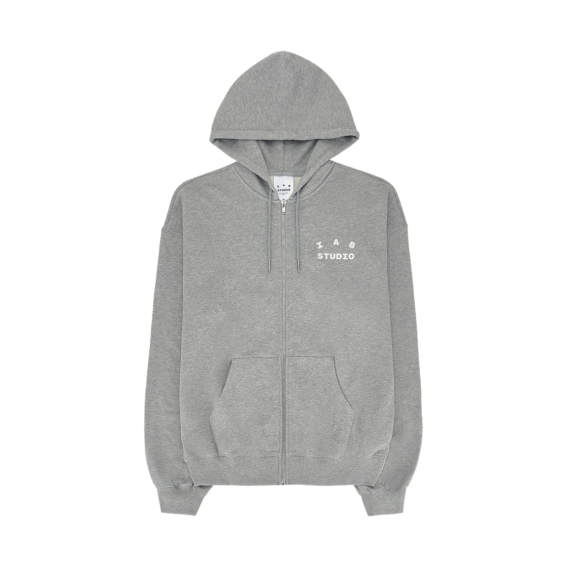 아이앱 스튜디오 후드 집업 멜란지 그레이 - 26SS(IAB Studio Zip-Up Hoodie Melange Gray - 26SS)