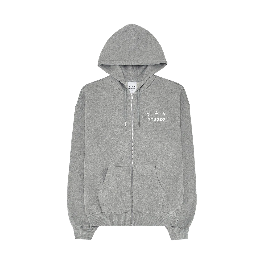 IAB Studio IAB Studio Zip-Up Hoodie Melange Gray - 26SS · S