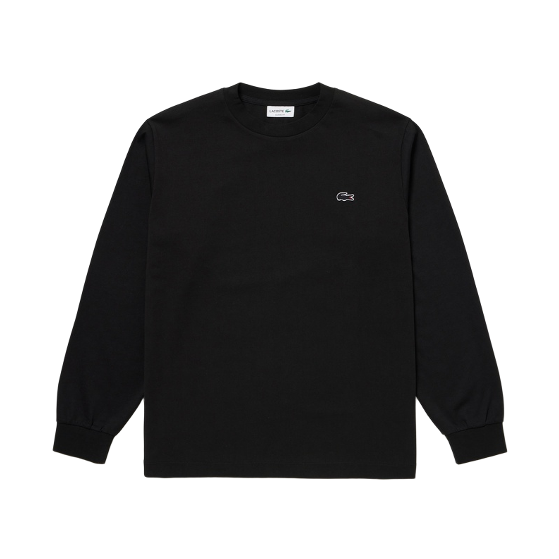 라코스테 베이직 롱슬리브 티셔츠 블랙(Lacoste Basic Long Sleeve T-Shirt Black) - 1