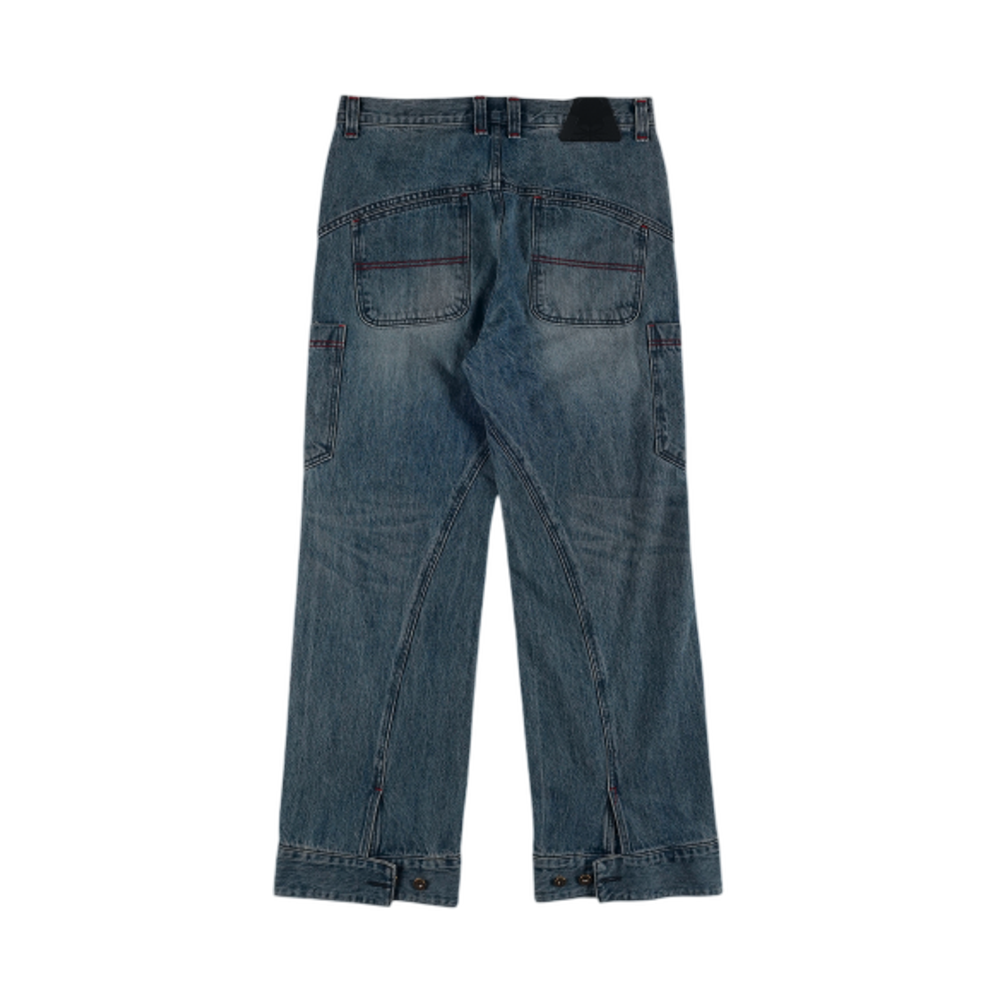 이알티알 사이드 포켓 카고 데님 팬츠 블루(ERTR Side Pocket Cargo Denim Pants Blue) - 2