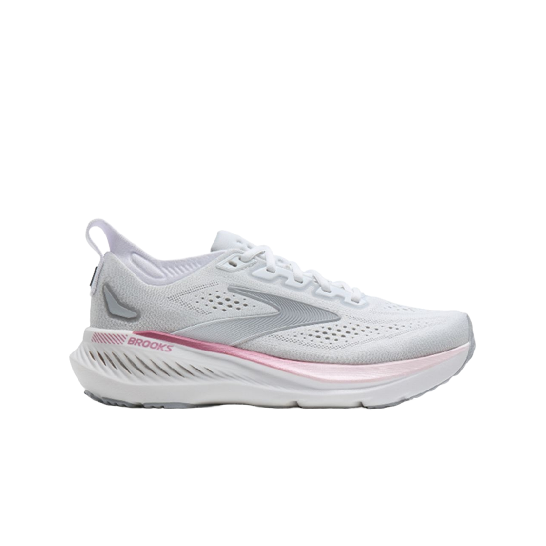 (W) 브룩스 러닝 글리세린 GTS 23 화이트 - D 와이드((W) Brooks Running Glycerin GTS 23 White - D Wide) - 1