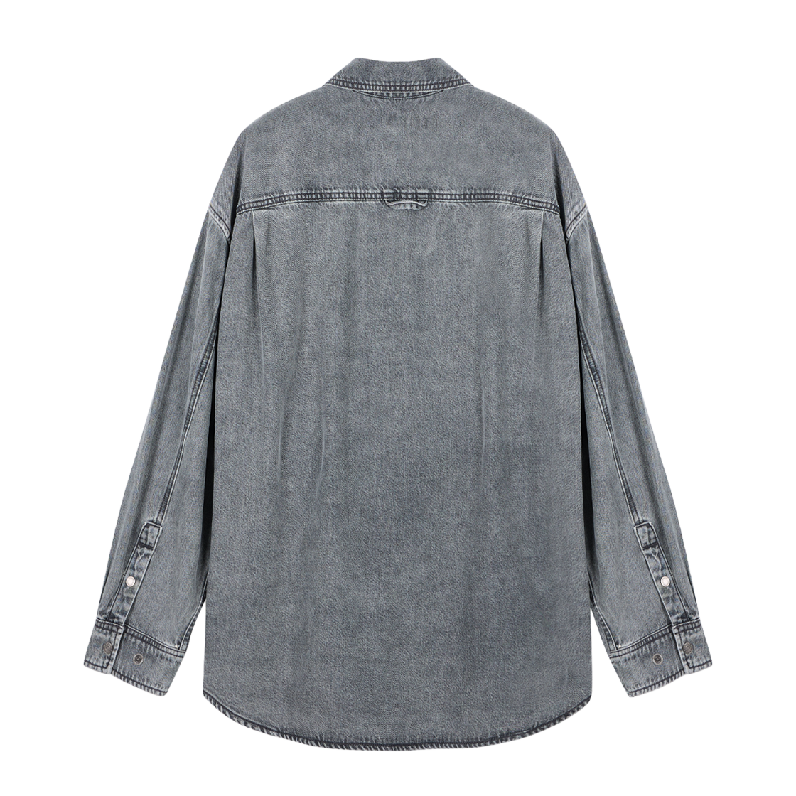 지오송지오 컬렉션 텐셀 데님 셔츠 그레이 BI2SH220GY(ZIOSONGZIO COLLECTION Tencel Denim Shirt Grey) - 2