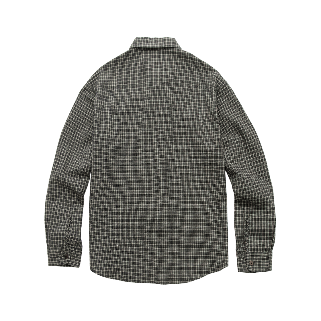 폴리테루 루즈드 체크 셔츠 차콜 베이지(Polyteru Loosed Check Shirts Charcoal Beige) - 2